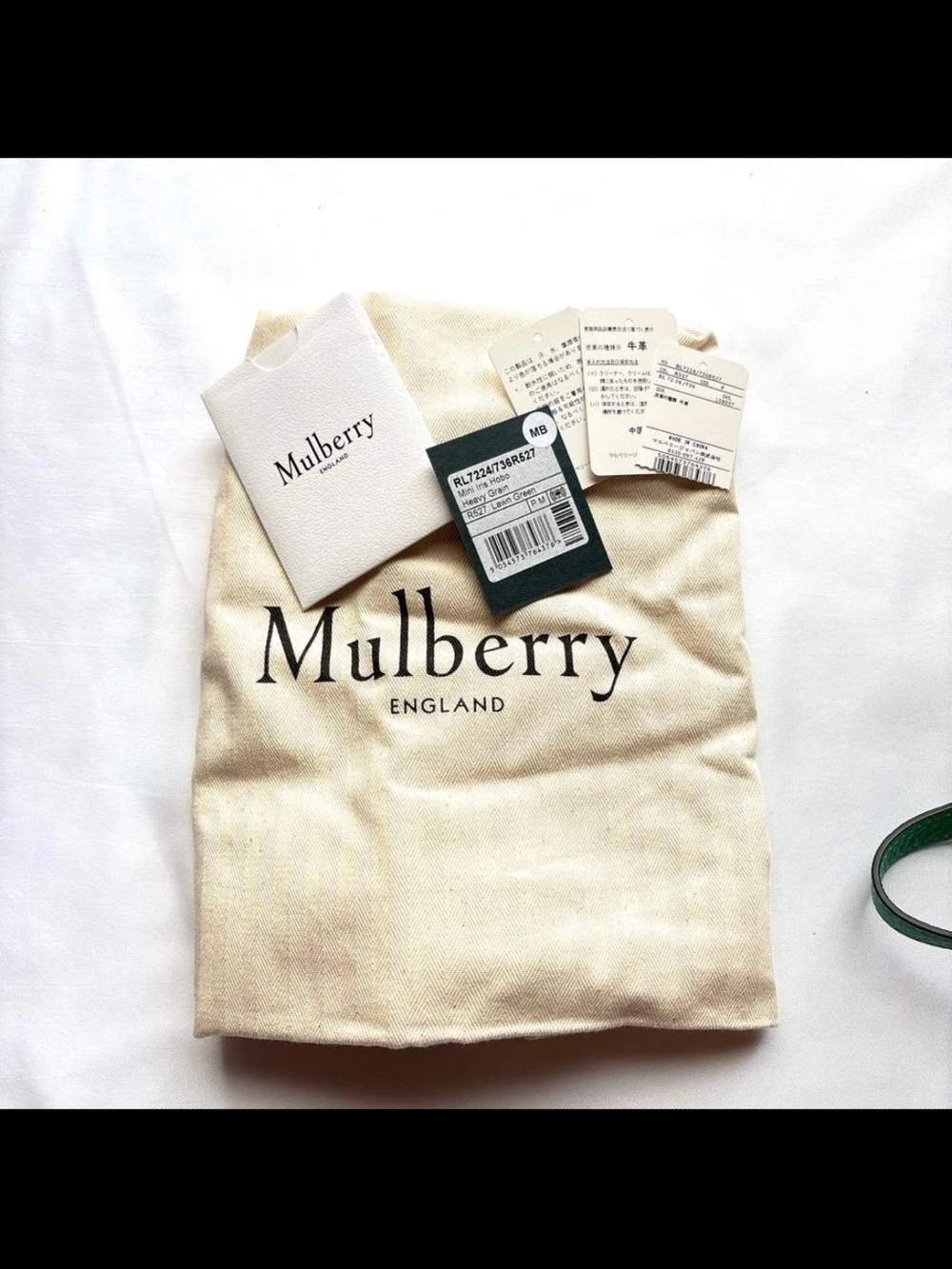 Mulberry Pebbled Leather Shoulder Bag in Emerald Green - Picture 13 of 14